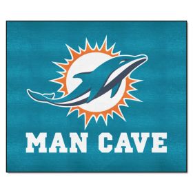 NFL - Miami Dolphins Man Cave Tailgater Rug 5'x6'