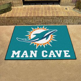 NFL - Miami Dolphins Man Cave All-Star Mat 33.75"x42.5"