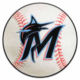 MLB - Miami Marlins Baseball Mat 27" diameter