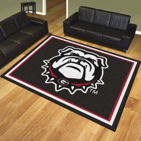 Georgia Black New Bulldog 8'x10' Rug