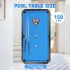 Billiards Table,Portable Pool Table, Includes Full Set of Balls, 2 Cue Sticks, Chalk, and Felt Brush,Folding Pool Table,Simple Assembly Needed