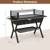 Barbecue Charcoal Grills with Wind Guard Seasoning Racks