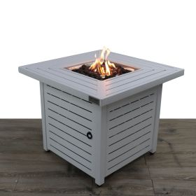 25" H x 30" W Steel Propane Fire Pit Table (Color: as Pic)